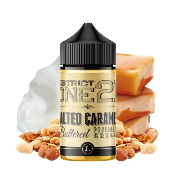 Salted Caramel District One21 0mg 50ml - Five Pawns - image 2