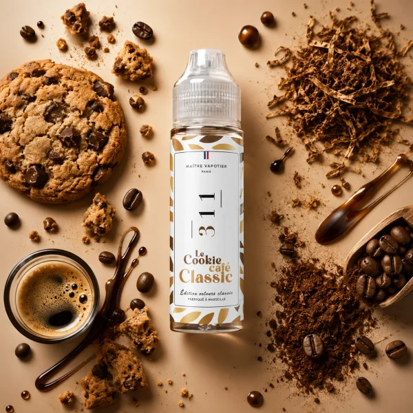 N°311 Le Cookie Café Classic 0mg 50ml - Maître Vapotier - image 2