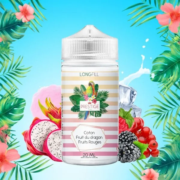 Long Fill (Arôme Concentré) Cotton Candy Fruit du Dragon Fruits Rouges 0mg 20/120ml - Prestige Fruits - image 3
