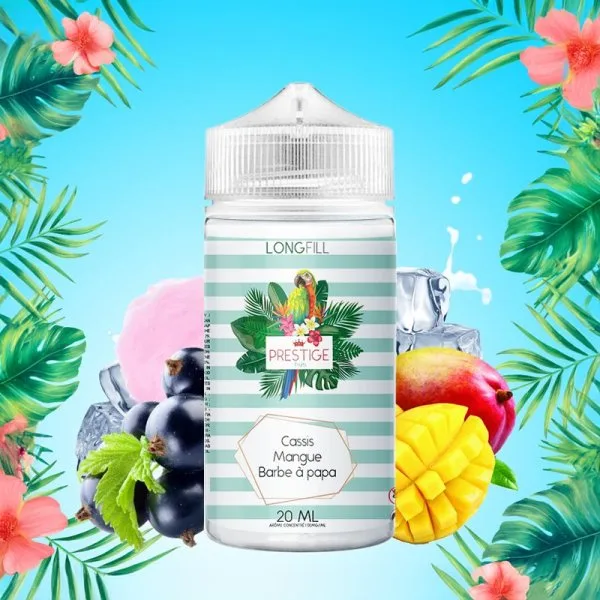 Long Fill (Arôme Concentré) Cassis Mangue Barbe à papa 0mg 20/120ml - Prestige Fruits - image 3