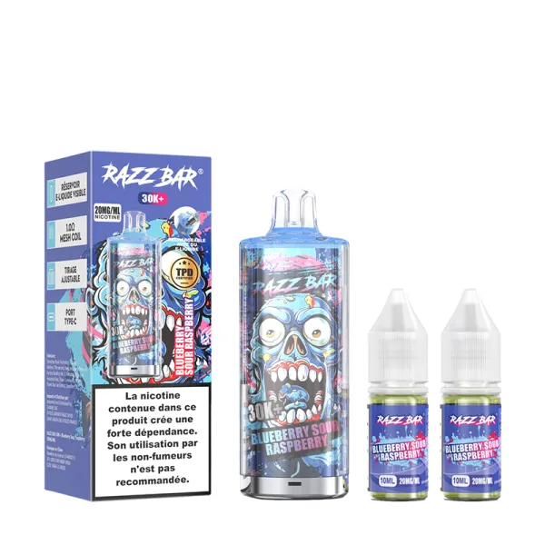 Pack 30K 650mAh 20ml / 2% - RazzBar - image 50