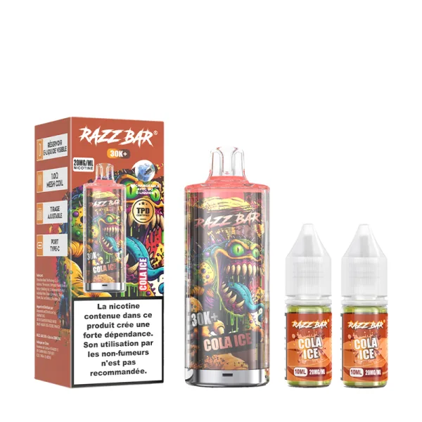 Pack 30K 650mAh 20ml / 2% - RazzBar - image 53