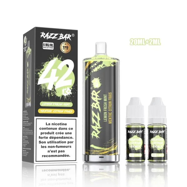 Pack Shisha DL 42K+ 850mAh 20ml / 0.6% - RazzBar - image 6