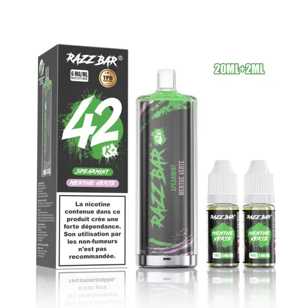 Pack Shisha DL 42K+ 850mAh 20ml / 0.6% - RazzBar - image 7