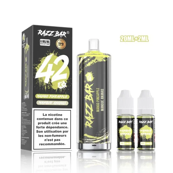 Pack Shisha DL 42K+ 850mAh 20ml / 0.6% - RazzBar - image 9