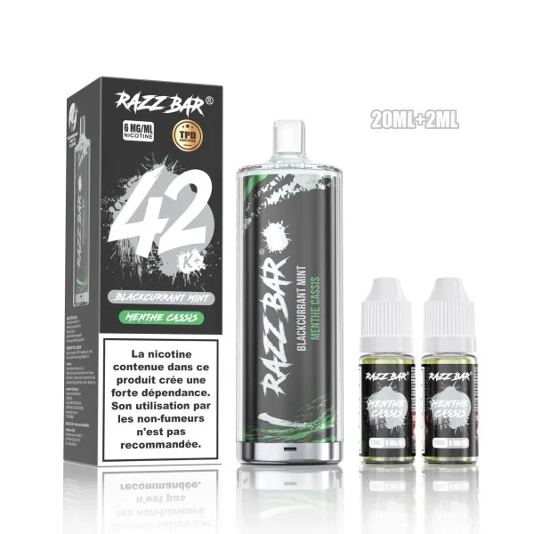 Pack Shisha DL 42K+ 850mAh 20ml / 0.6% - RazzBar - image 10