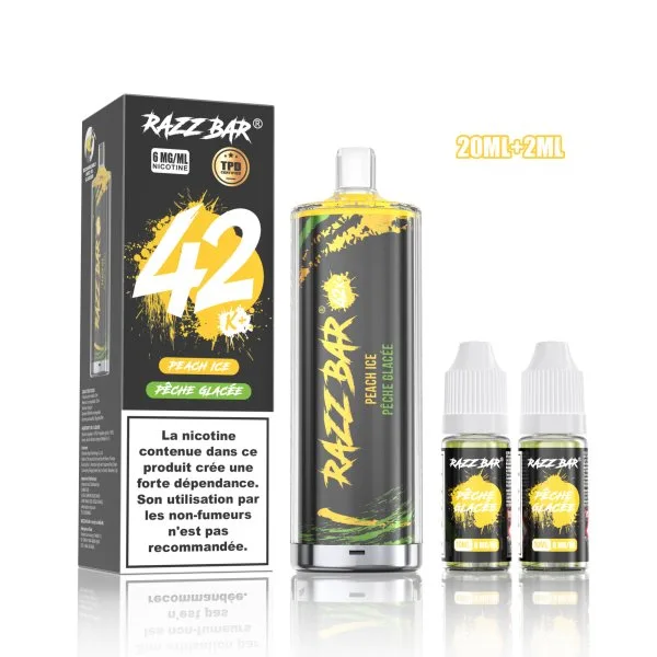 Pack Shisha DL 42K+ 850mAh 20ml / 0.6% - RazzBar - image 13