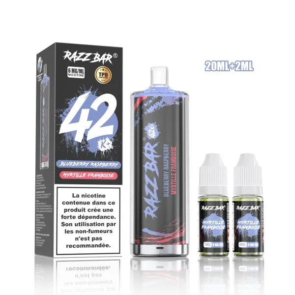 Pack Shisha DL 42K+ 850mAh 20ml / 0.6% - RazzBar - image 14