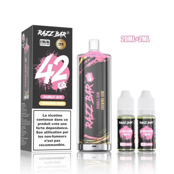 Pack Shisha DL 42K+ 850mAh 20ml / 0.6% - RazzBar - image 15