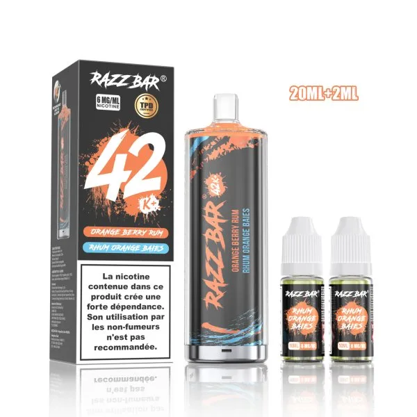 Pack Shisha DL 42K+ 850mAh 20ml / 0.6% - RazzBar - image 16