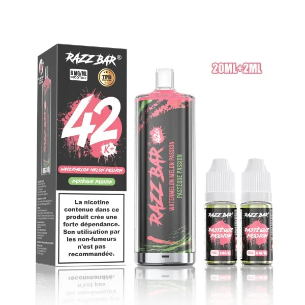 Pack Shisha DL 42K+ 850mAh 20ml / 0.6% - RazzBar - image 17
