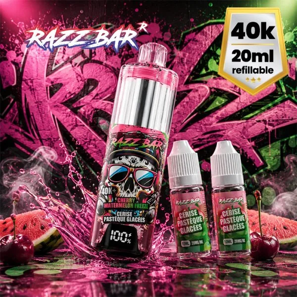 Pack MTL/RDL 40K+ 850mAh 20ml / 2% - RazzBar - image 2