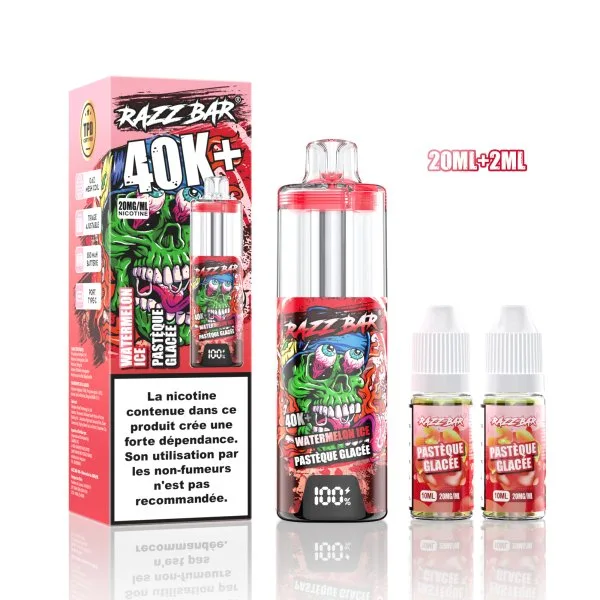 Pack MTL/RDL 40K+ 850mAh 20ml / 2% - RazzBar - image 12