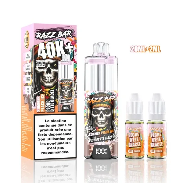 Pack MTL/RDL 40K+ 850mAh 20ml / 2% - RazzBar - image 13