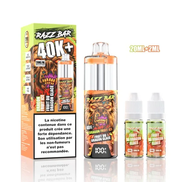 Pack MTL/RDL 40K+ 850mAh 20ml / 2% - RazzBar - image 14