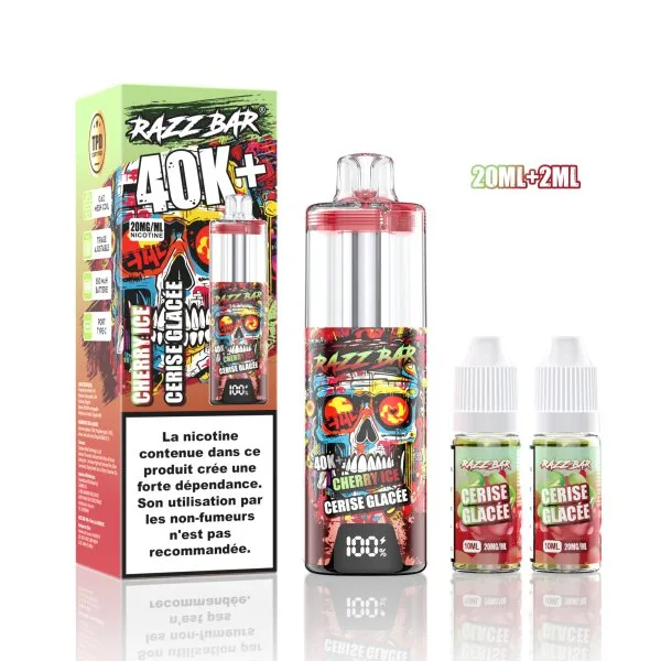 Pack MTL/RDL 40K+ 850mAh 20ml / 2% - RazzBar - image 16