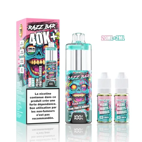 Pack MTL/RDL 40K+ 850mAh 20ml / 2% - RazzBar - image 17