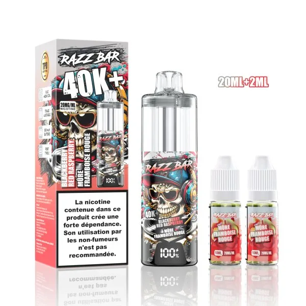 Pack MTL/RDL 40K+ 850mAh 20ml / 2% - RazzBar - image 18