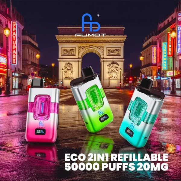 ECO 2in1 Refillable 50000 Puffs 20mg - Fumot - image 4