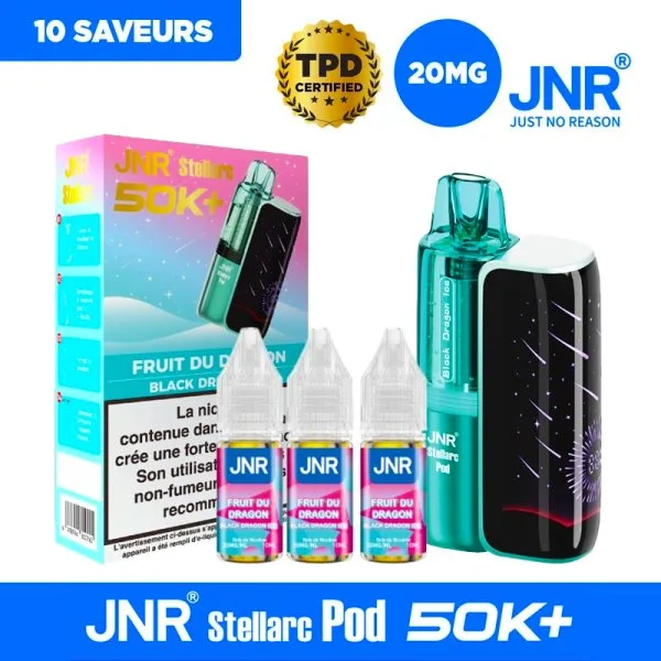 Stellarc 50k + 3 E-liquides 1200mAh 10ml / 2% - JNR - image 3