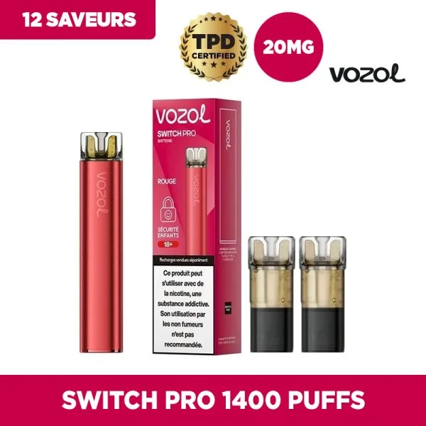 Starter Kit Switch Pro Red Edition (20mg x2)  - Vozol - image 3