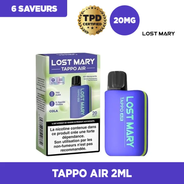 Pack Tappo Air 20mg - Lost Mary - image 3