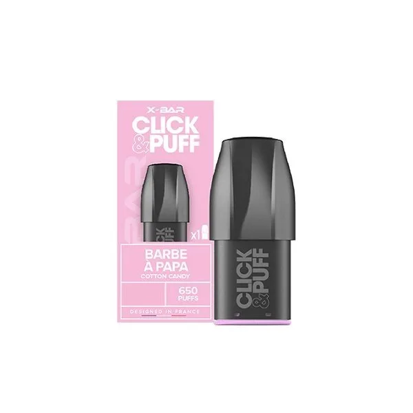 Cartouche Pré-remplie Click & Puff 10mg (1pc) - X-Bar - image 64