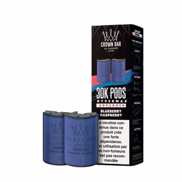 Cartouches Pré-remplies Hyper Max Advanced 30k 6mg 10+10ml (2pcs) - Crown Bar by Al Fakher - image 15