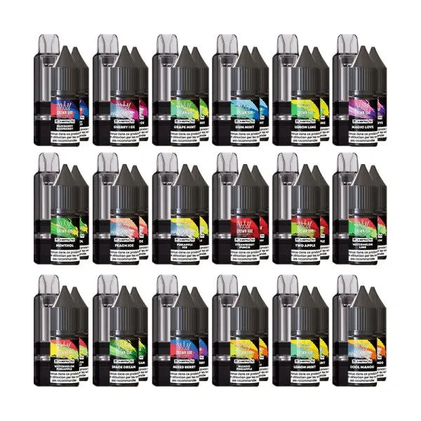 Cartouche Cubic 30k 20ml (1pc) + E-liquides 20mg 10ml (2pcs) - Crown Bar by Al Fakher