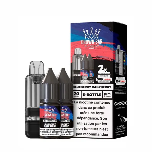 Cartouche Cubic 30k 20ml (1pc) + E-liquides 20mg 10ml (2pcs) - Crown Bar by Al Fakher - image 6