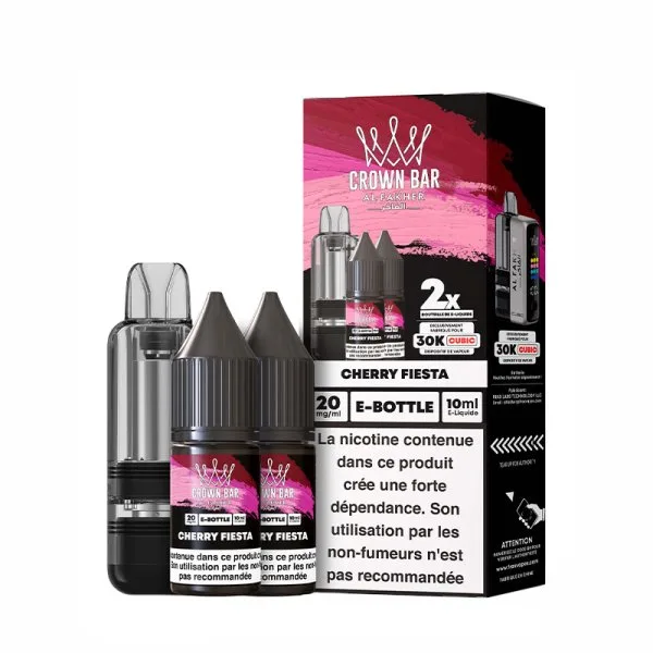 Cartouche Cubic 30k 20ml (1pc) + E-liquides 20mg 10ml (2pcs) - Crown Bar by Al Fakher - image 7