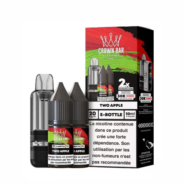 Cartouche Cubic 30k 20ml (1pc) + E-liquides 20mg 10ml (2pcs) - Crown Bar by Al Fakher - image 14