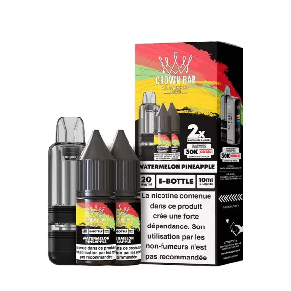 Cartouche Cubic 30k 20ml (1pc) + E-liquides 20mg 10ml (2pcs) - Crown Bar by Al Fakher - image 16