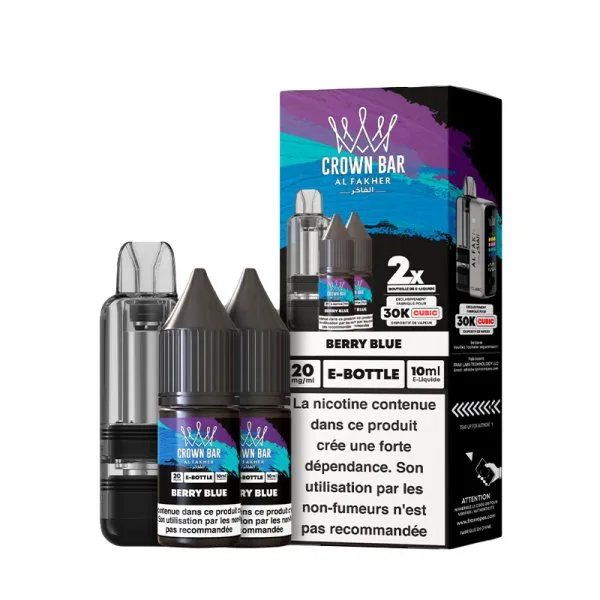 Cartouche Cubic 30k 20ml (1pc) + E-liquides 20mg 10ml (2pcs) - Crown Bar by Al Fakher - image 17