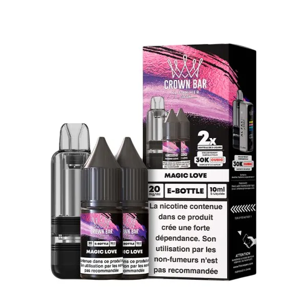 Cartouche Cubic 30k 20ml (1pc) + E-liquides 20mg 10ml (2pcs) - Crown Bar by Al Fakher - image 23