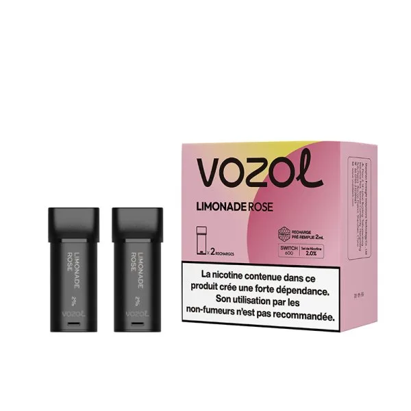 Cartouche Switch 600 2ml Limonade Rose (2pcs) - Vozol - image 3