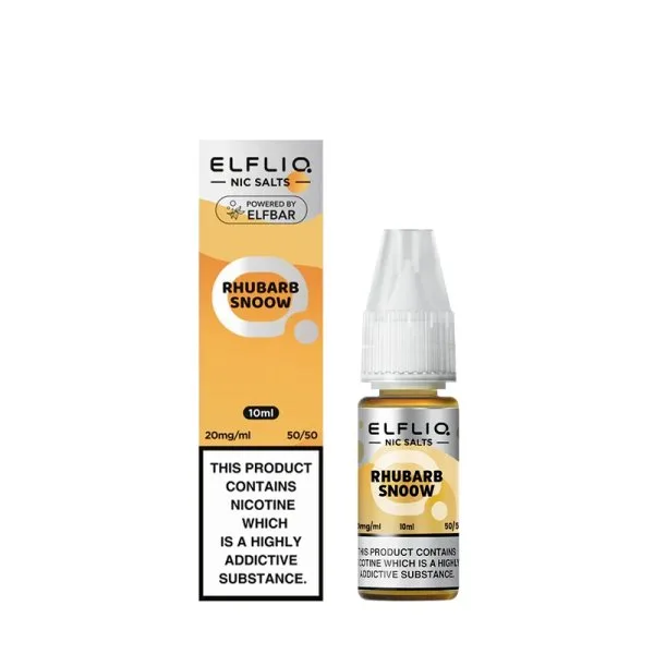 Rhubarb Snoow Nic Salt 10ml - Elfliq by Elfbar - image 4