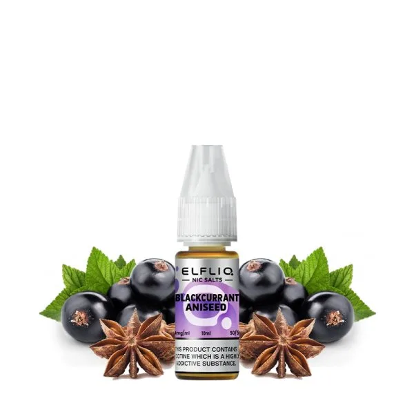Blackcurrant Aniseed Nic Salt 10ml - Elfliq by Elfbar - image 2