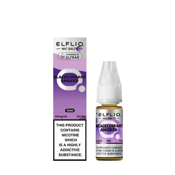 Blackcurrant Aniseed Nic Salt 10ml - Elfliq by Elfbar - image 4