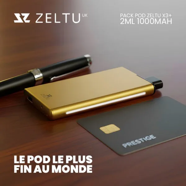 Pack Pod Zeltu X3+ Extra Fin 2ml 1000mAh - Zeltu - image 3