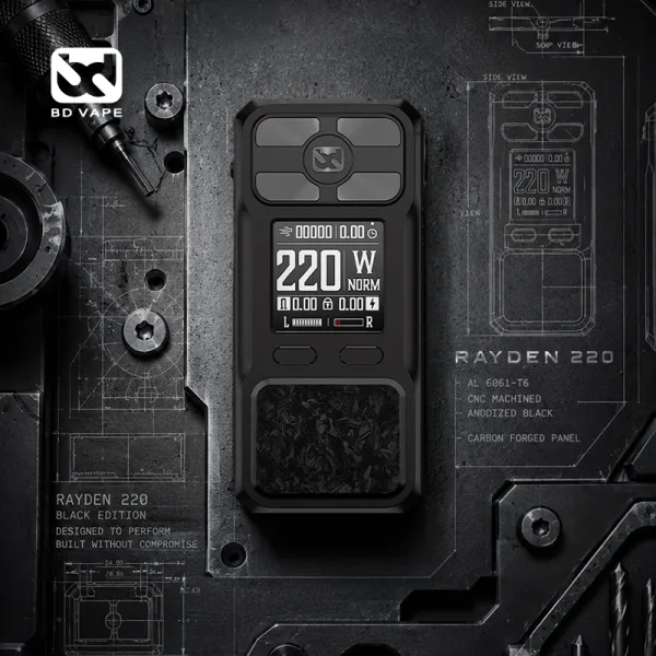 Mod Rayden 220 Full Black - BD Vape - image 3