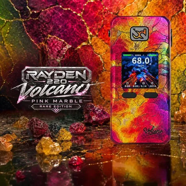 Mod Rayden 220 Volcano Pink Marble Rare Edition - BD Vape - image 2