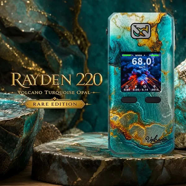 Mod Rayden 220 Volcano Turquoise Opal Rare Edition - BD Vape - image 3