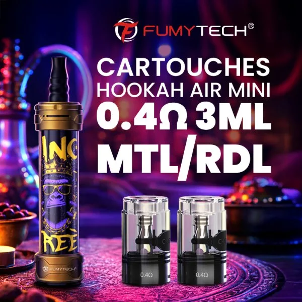 Cartouches Hookah Air Mini 0.4/0.6Ω RDL/MTL 3ml (2pcs) - Fumytech - image 4