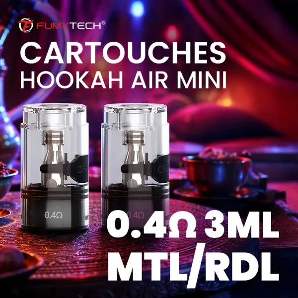Cartouches Hookah Air Mini 0.4/0.6Ω RDL/MTL 3ml (2pcs) - Fumytech - image 5