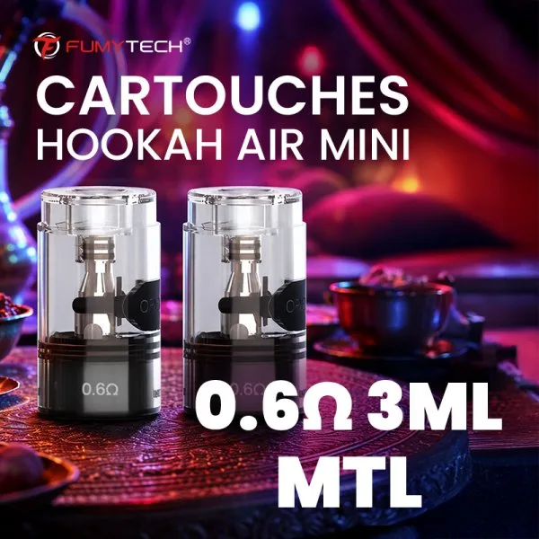 Cartouches Hookah Air Mini 0.4/0.6Ω RDL/MTL 3ml (2pcs) - Fumytech - image 7